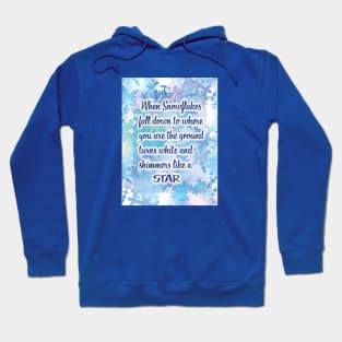 Snow Flake Poem Hoodie